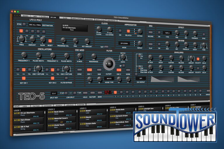 TEO-5 sound editor software from SoundTower